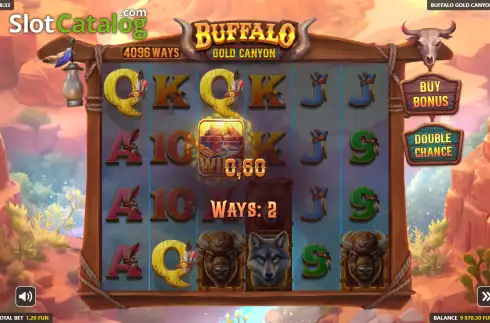 Οθόνη4. Buffalo Gold Canyon Κουλοχέρης