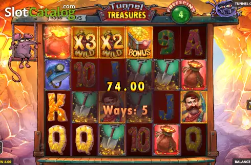 Οθόνη3. Tunnel of Treasures Κουλοχέρης