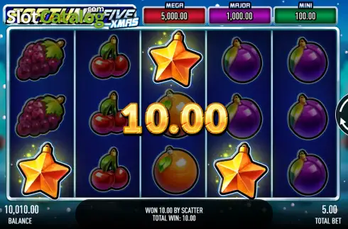 Οθόνη3. Fortune Five Xmas Κουλοχέρης