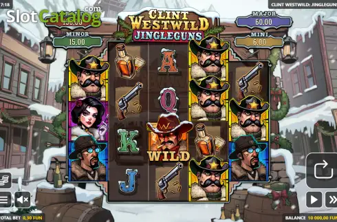 Οθόνη2. Clint Westwild: Jingleguns Κουλοχέρης
