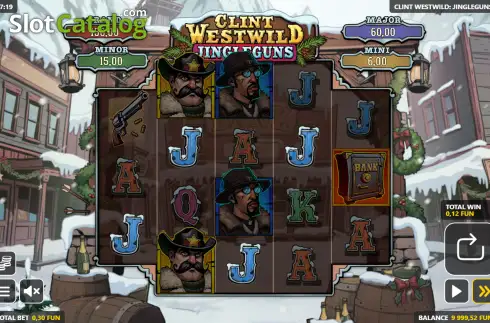 Οθόνη3. Clint Westwild: Jingleguns Κουλοχέρης