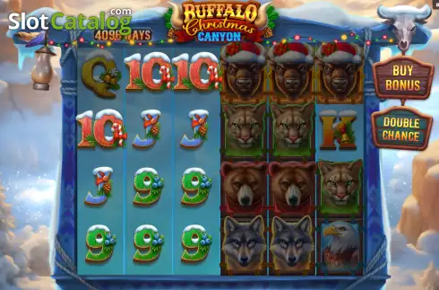 Οθόνη3. Buffalo Christmas Canyon Κουλοχέρης 