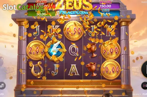 Οθόνη3. Zeus Palace Coins Κουλοχέρης