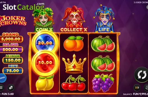 Οθόνη2. 3 Joker Crowns Κουλοχέρης 