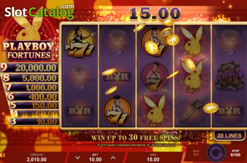 Οθόνη5. Playboy Fortunes Κουλοχέρης