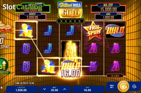Οθόνη3. William Hill Gold Κουλοχέρης 