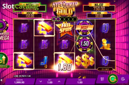 Οθόνη3. Hyper Joker Gold Κουλοχέρης