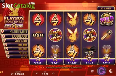 Οθόνη2. Playboy Fortunes HyperSpins Κουλοχέρης 