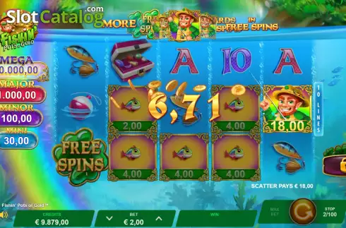 Οθόνη4. Fishin' Pots Of Gold Κουλοχέρης