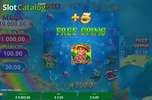 Οθόνη9. Fishin' Pots Of Gold Κουλοχέρης