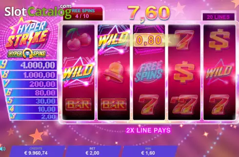 Οθόνη7. Hyper Strike HyperSpins Κουλοχέρης