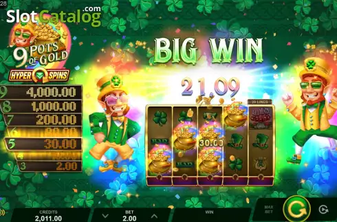 Οθόνη5. 9 Pots of Gold HyperSpins Κουλοχέρης