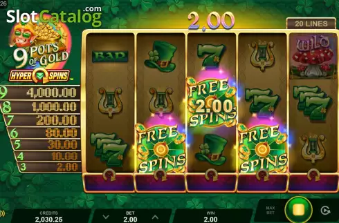 Οθόνη6. 9 Pots of Gold HyperSpins Κουλοχέρης