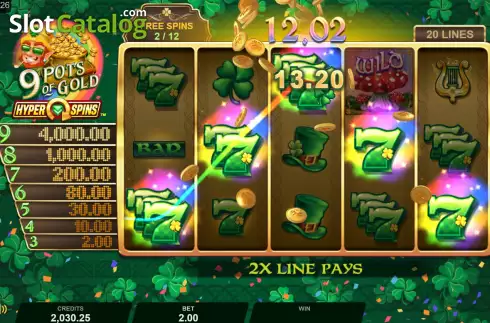 Οθόνη9. 9 Pots of Gold HyperSpins Κουλοχέρης