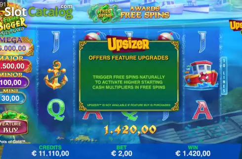 Οθόνη3. Fishin' BIGGER Pots Of Gold Κουλοχέρης