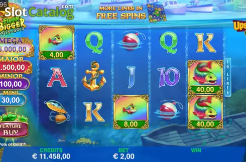 Οθόνη2. Fishin' BIGGER Pots Of Gold Κουλοχέρης