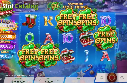 Οθόνη6. Fishin’ Christmas Pots Of Gold Κουλοχέρης