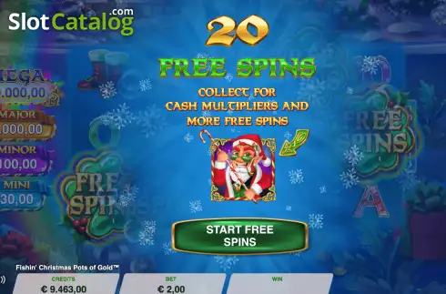 Οθόνη7. Fishin’ Christmas Pots Of Gold Κουλοχέρης