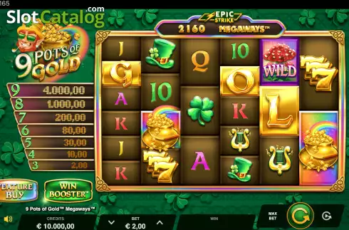 Οθόνη2. 9 Pots of Gold Megaways Κουλοχέρης