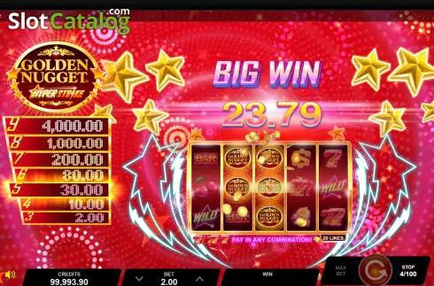 Οθόνη4. Golden Nugget Hyper Strike Κουλοχέρης