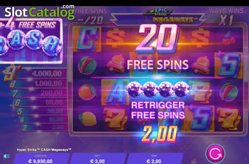 Οθόνη6. Hyper Strike Cash Megaways Κουλοχέρης 