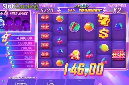 Οθόνη9. Hyper Strike Cash Megaways Κουλοχέρης 