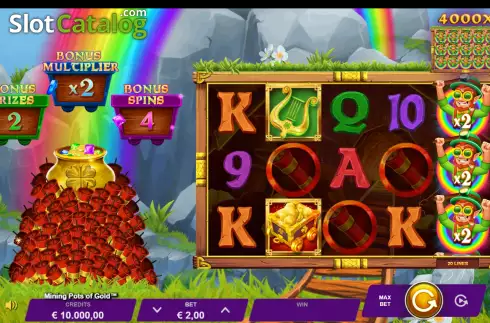 Οθόνη2. Mining Pots of Gold Κουλοχέρης