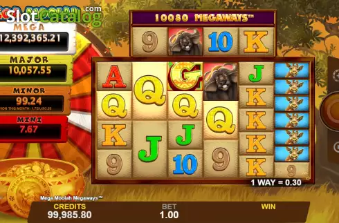 Οθόνη4. Mega Moolah Megaways Κουλοχέρης