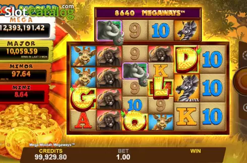 Οθόνη6. Mega Moolah Megaways Κουλοχέρης