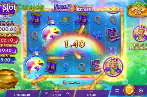 Οθόνη2. Fishin' Pots of Gold: Gold Blitz EXTREME Κουλοχέρης
