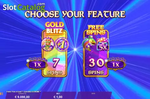 Οθόνη9. Fishin' Pots of Gold: Gold Blitz EXTREME Κουλοχέρης
