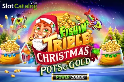 Fishin' Triple Christmas Pots of Gold POWER COMBO Λογότυπο Fishin' Triple Christmas Pots of Gold POWER COMBO Λογότυπο