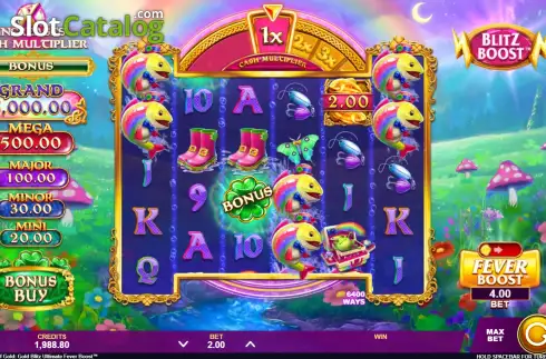 Οθόνη2. Fishin’ Pots of Gold Gold Blitz Ultimate Fever Boost Κουλοχέρης