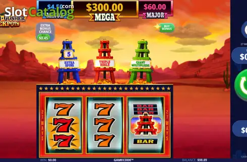 Οθόνη2. Cash Gusher Jackpots Κουλοχέρης 