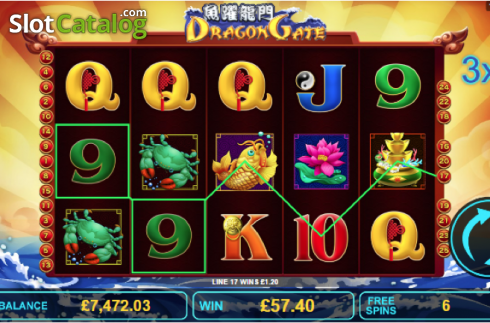 Οθόνη4. Dragon Gate (Aspect Gaming) Κουλοχέρης
