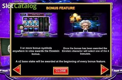 Οθόνη5. Einstein Eureka Moments (Gameiom) Κουλοχέρης