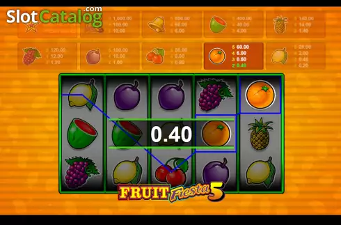 Οθόνη3. Fruit Fiesta 5 Line Κουλοχέρης
