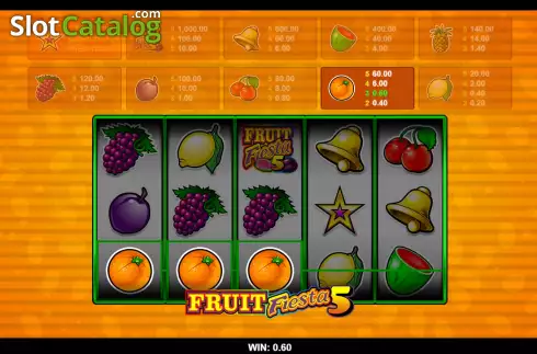 Οθόνη4. Fruit Fiesta 5 Line Κουλοχέρης