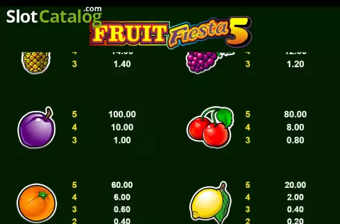 Οθόνη8. Fruit Fiesta 5 Line Κουλοχέρης