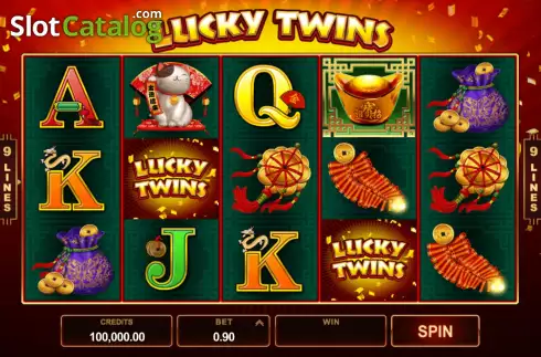 Οθόνη2. Lucky Twins (Microgaming) Κουλοχέρης