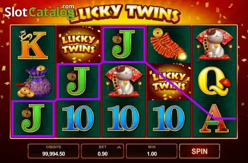Οθόνη3. Lucky Twins (Microgaming) Κουλοχέρης