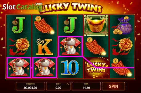 Οθόνη6. Lucky Twins (Microgaming) Κουλοχέρης