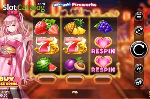 Οθόνη2. Doki Doki Fireworks Κουλοχέρης