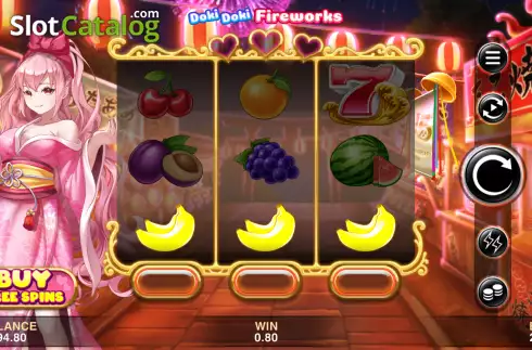 Οθόνη3. Doki Doki Fireworks Κουλοχέρης