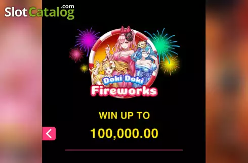 Οθόνη5. Doki Doki Fireworks Κουλοχέρης