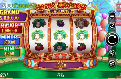 Οθόνη4. Circus Jugglers Jackpots Κουλοχέρης