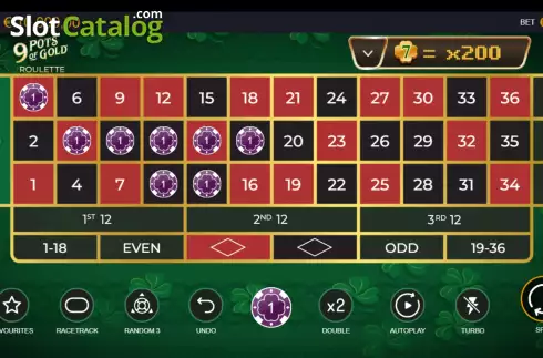 Οθόνη3. 9 Pots of Gold Roulette Κουλοχέρης