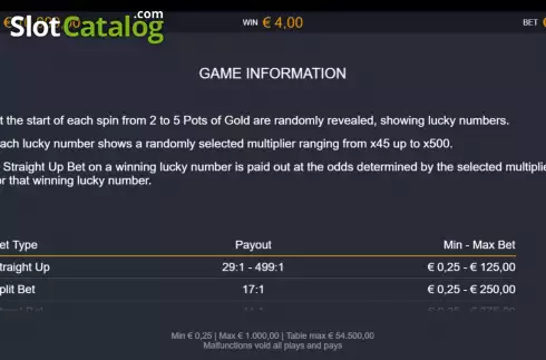 Οθόνη8. 9 Pots of Gold Roulette Κουλοχέρης