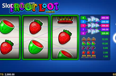 Οθόνη2. Froot Loot 3-Reel Κουλοχέρης