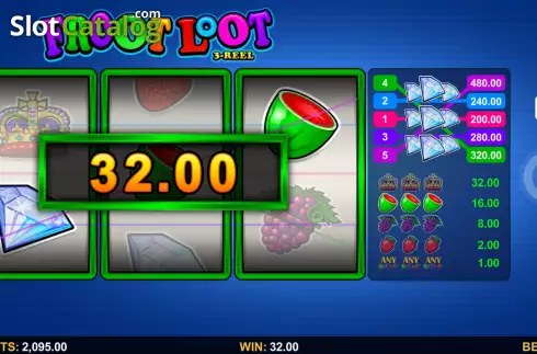 Οθόνη5. Froot Loot 3-Reel Κουλοχέρης